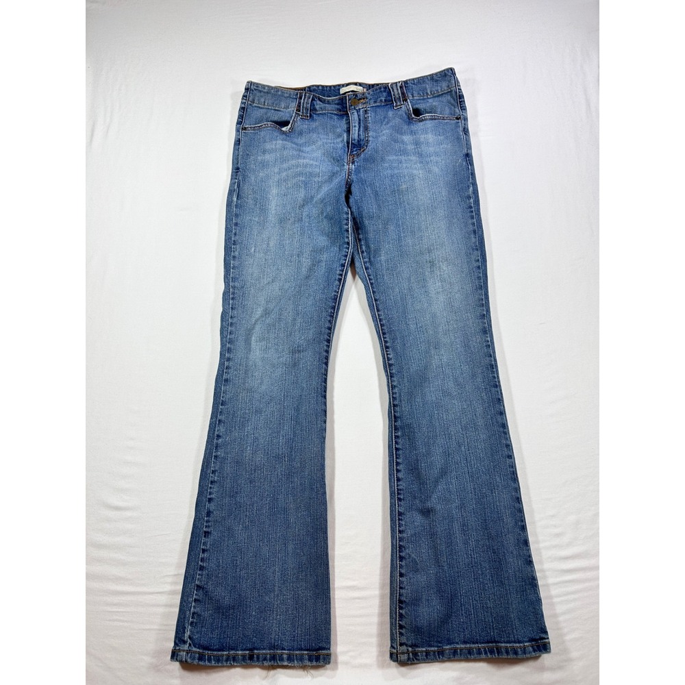 Levis 525 Boot Cut Jeans Womens 14M Medium Wash Blue Denim Stretch Flare Leg